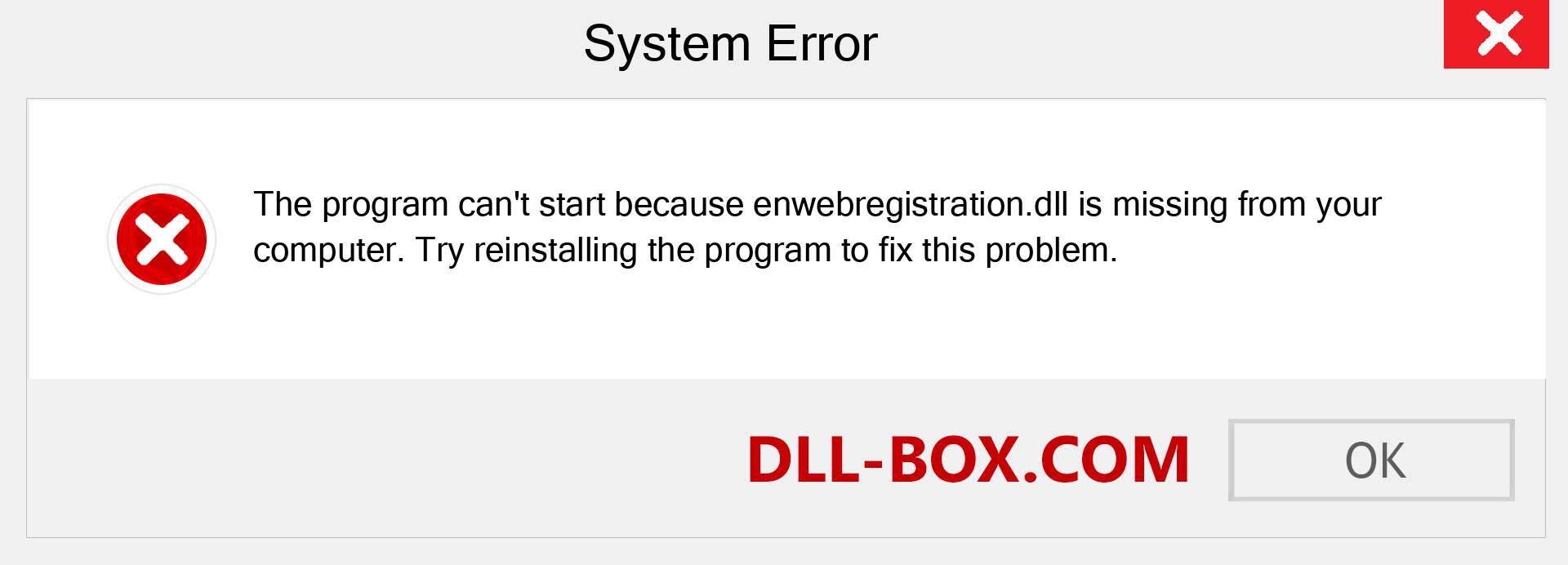  enwebregistration.dll file is missing?. Download for Windows 7, 8, 10 - Fix  enwebregistration dll Missing Error on Windows, photos, images